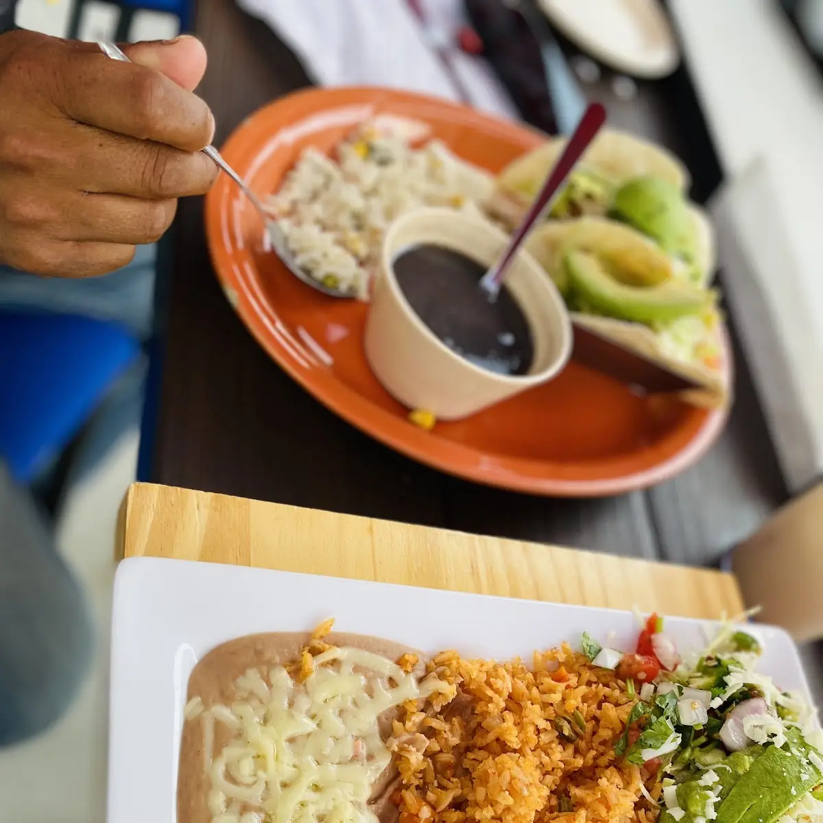 Combination Dinner All Include Mexican Rice Refried Beans