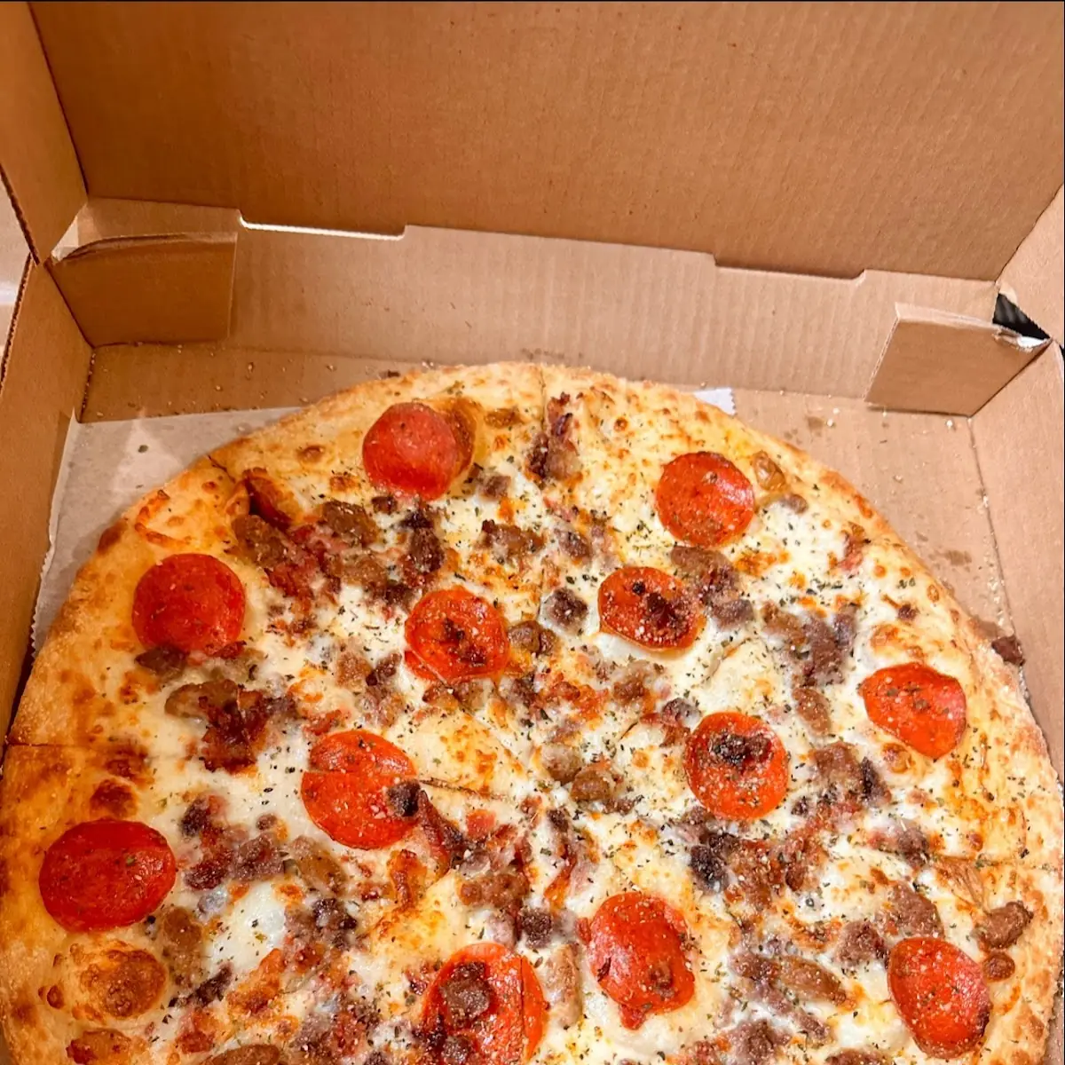 Pepperoni & Italian Sausage Pizza