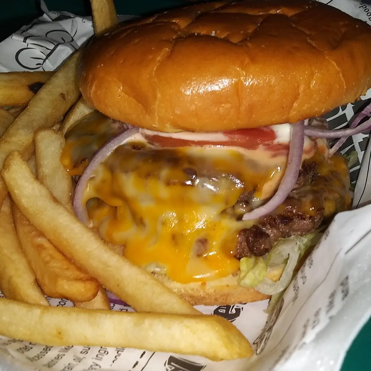 Double Cheeseburger w Fries