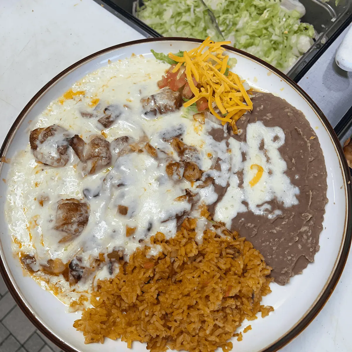 Bean & Shredded Beef Burrito