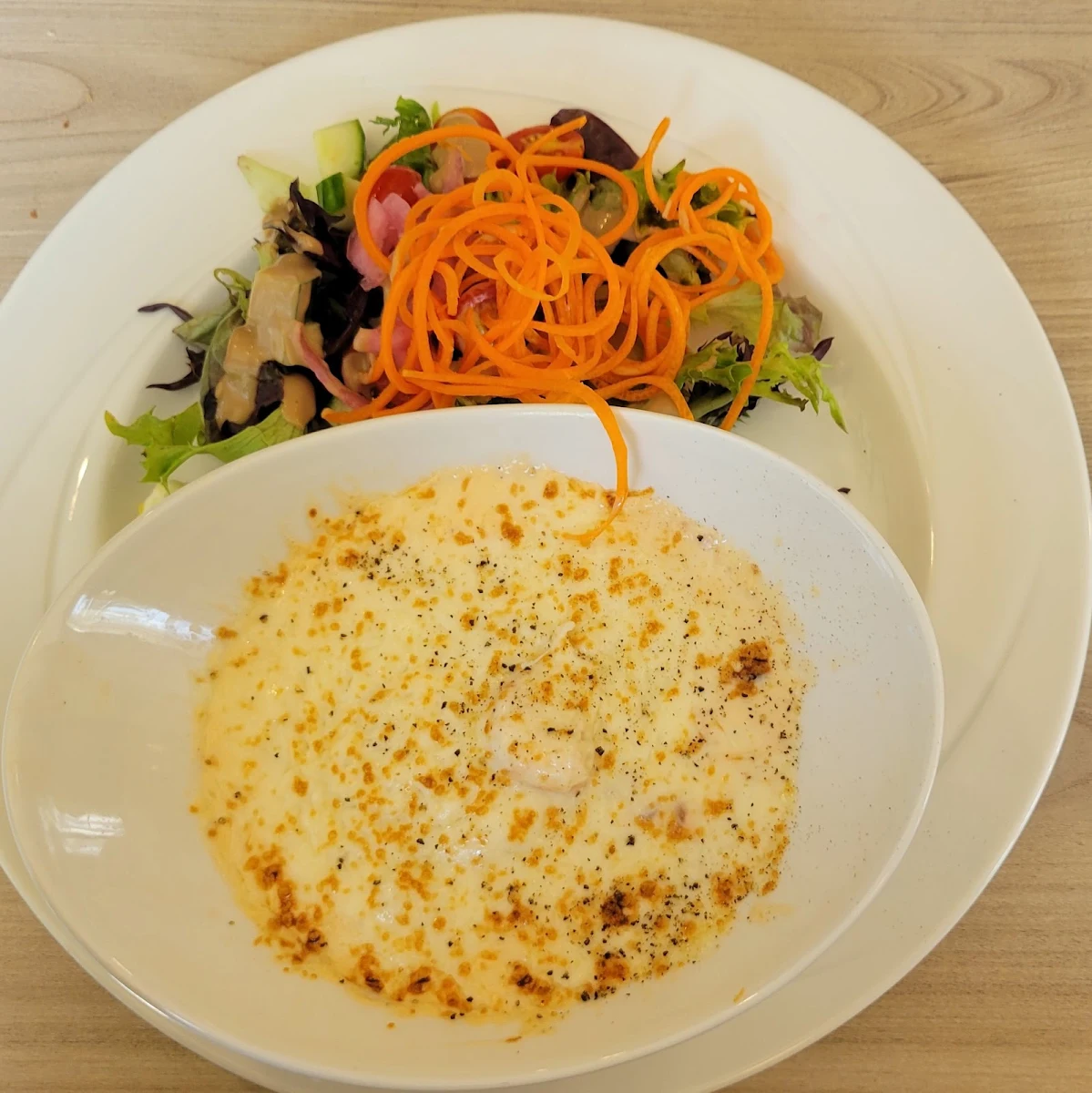Gratin de la Mer Sauce Morney, Restaurant Le Batifol