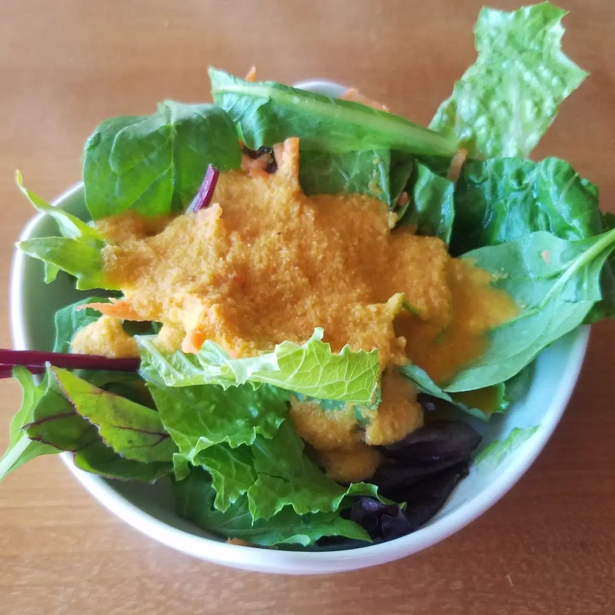 Green Salad with Ginger Dressing