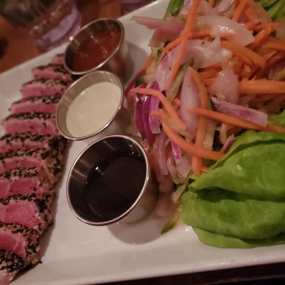 Seared Tuna Lettuce Wraps