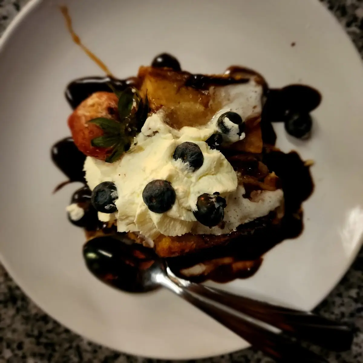 Bourbon and White Chocolate Bread Pudding