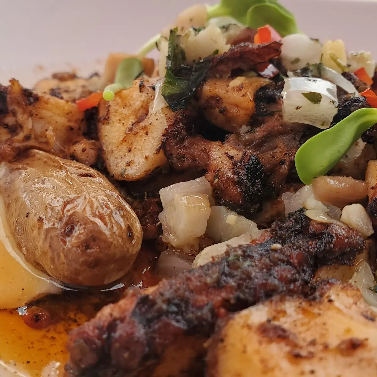 Char-Grilled Octopus