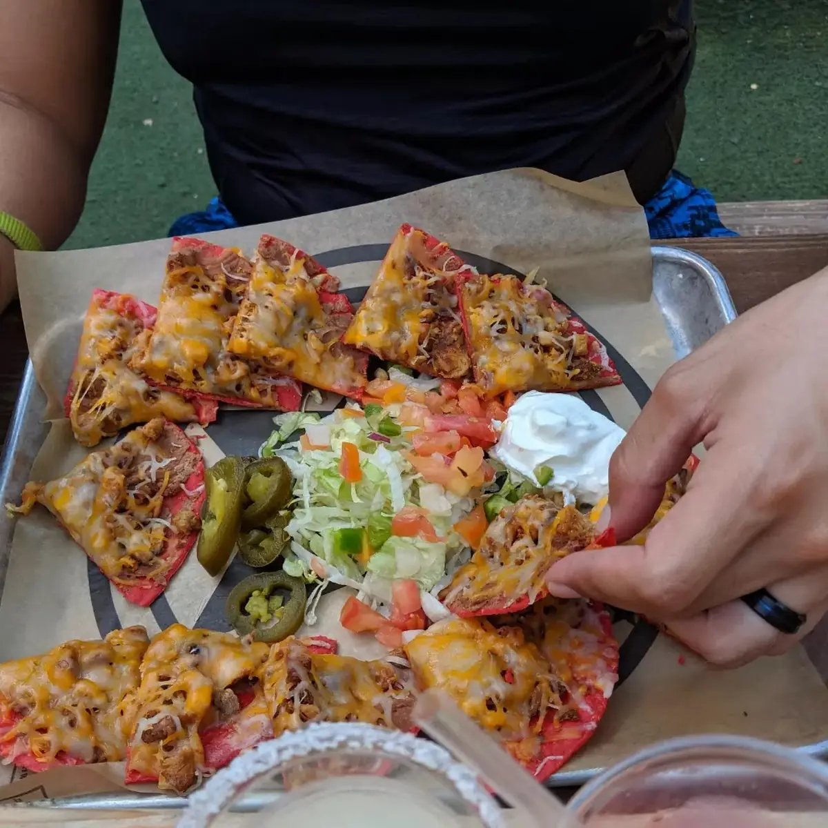 Bean and Cheese Nachos