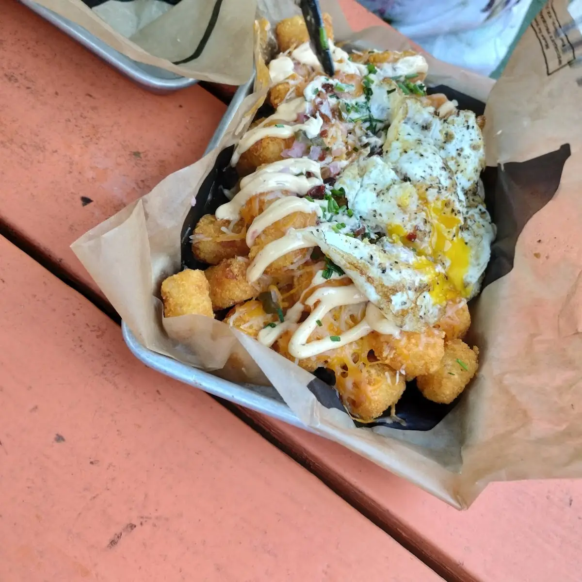 Loaded Tater Tots with Extra Egg