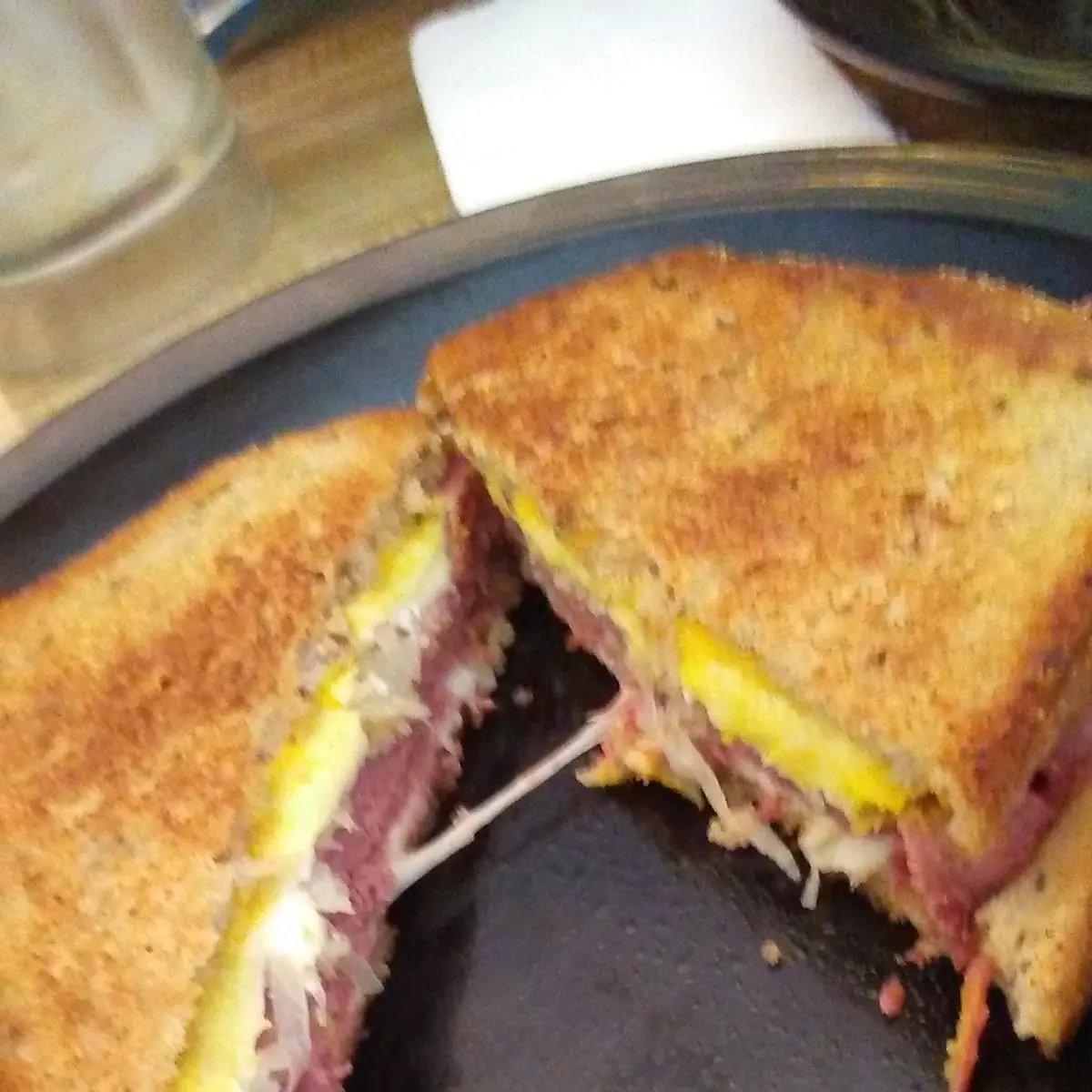 Grilled Ham & Cheese on Rye