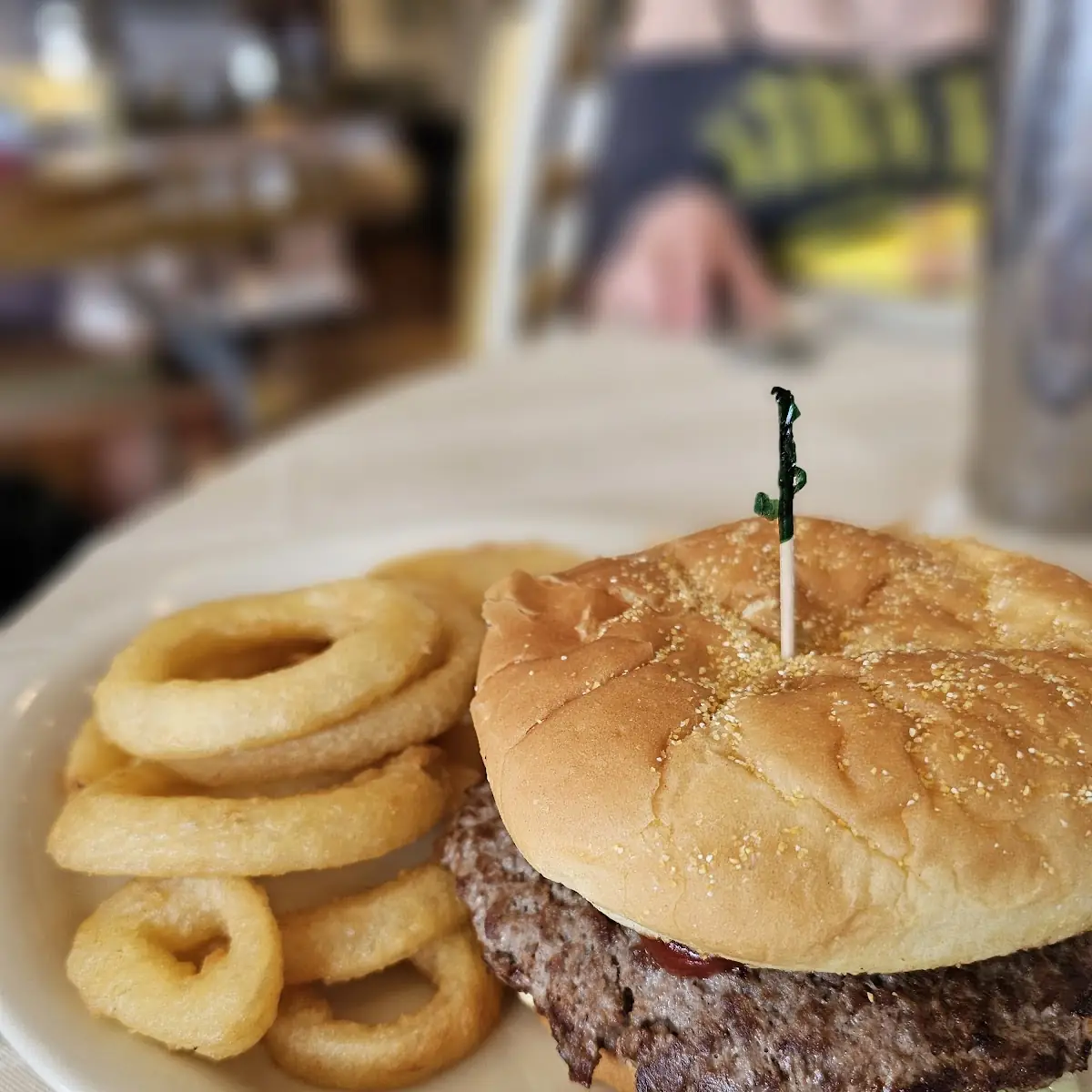 Burger with Onion Ring