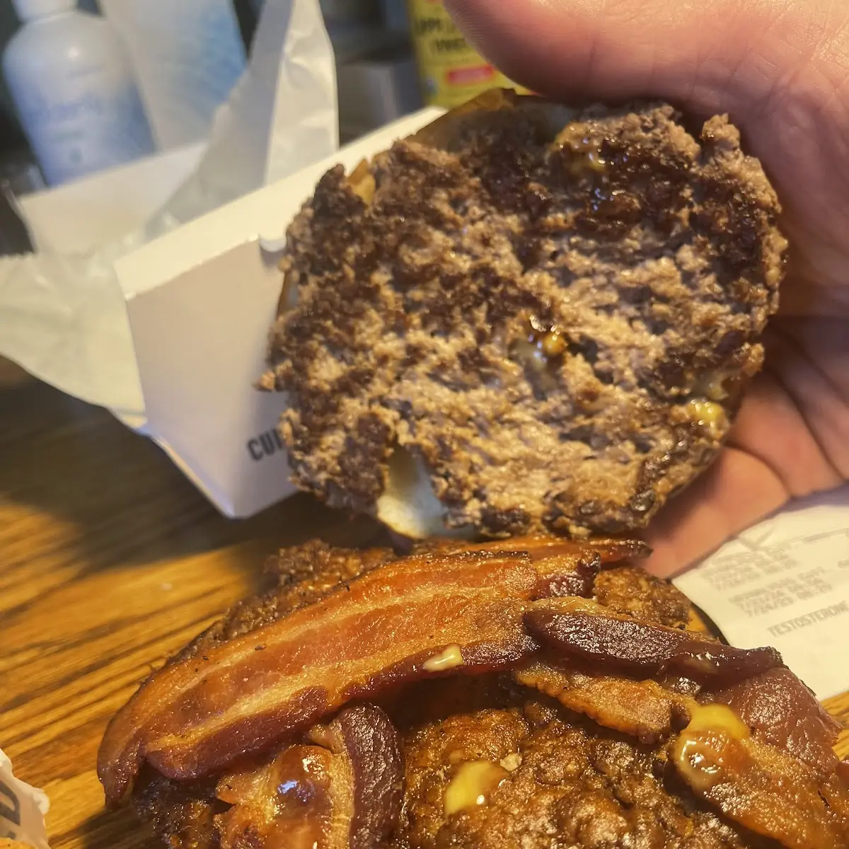 Pretzel Haus Double Bacon Cheeseburger