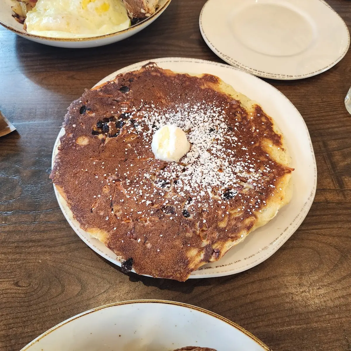 Cinnamon Chip Pancake Breakfast