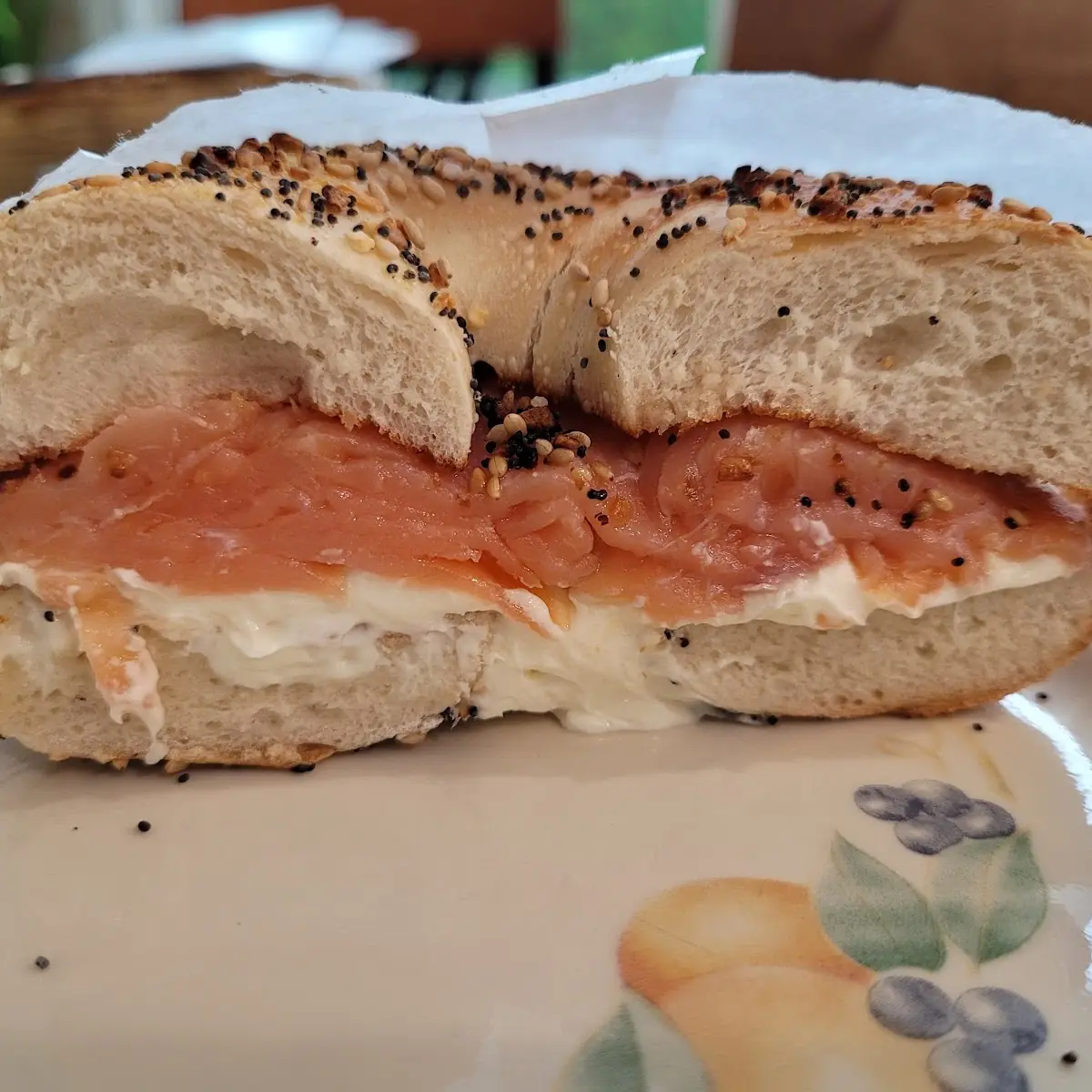 Cream Cheese and Lox Bagel