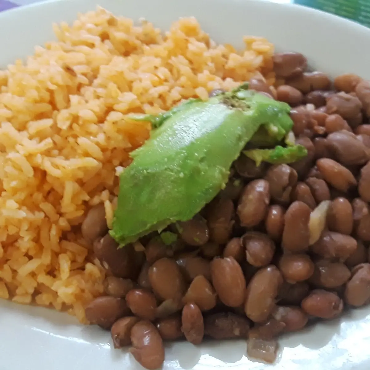 Mexican Rice Beans & Avocado