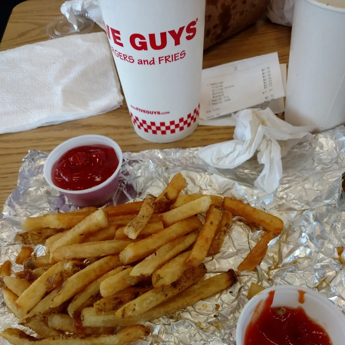 Fresh Cut Fries with Ketchup