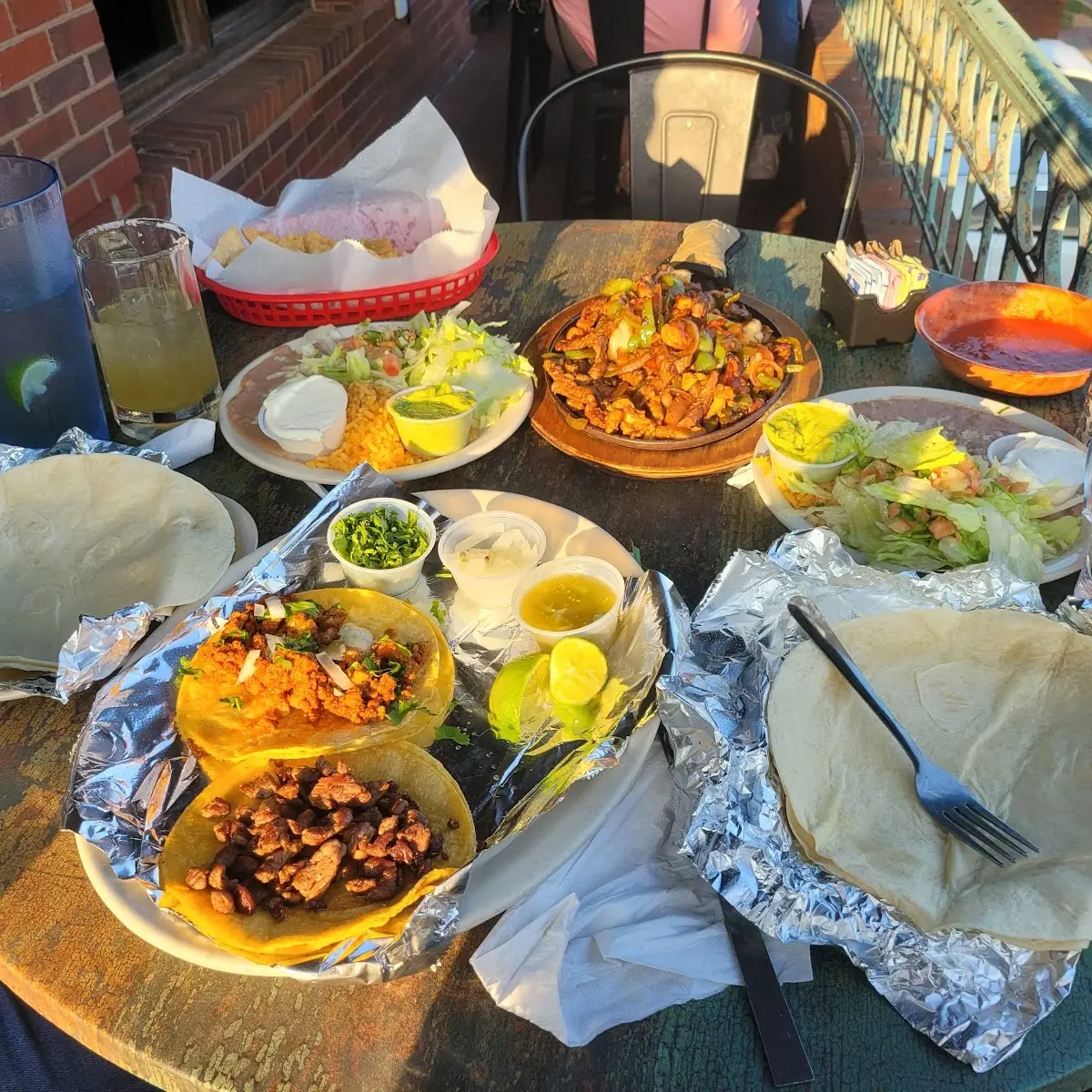 Steak Chicken & Shrimp Fajitas
