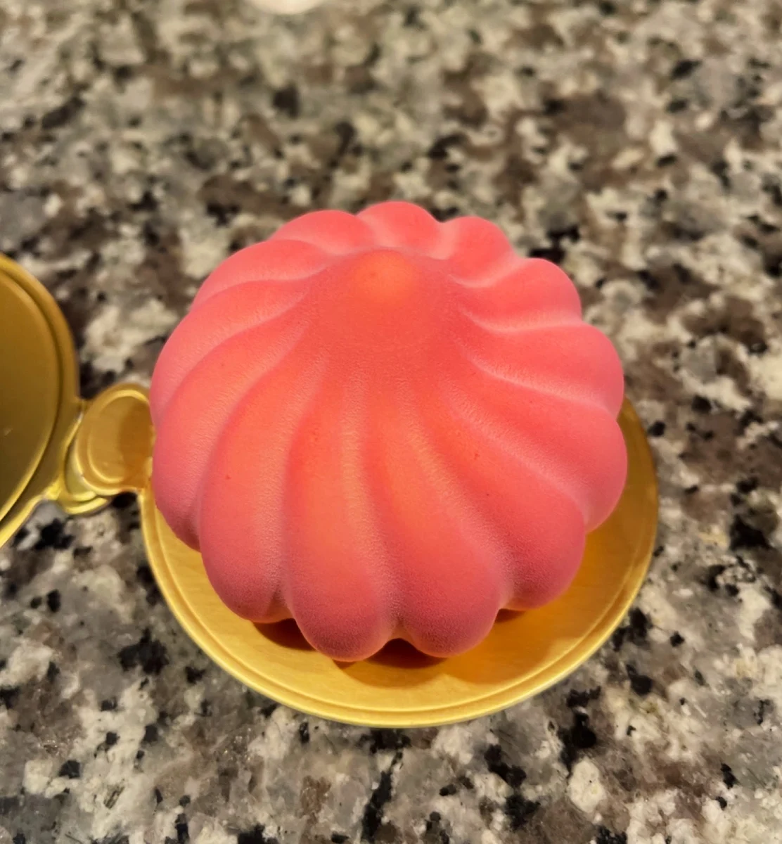 White Chocolate Mousse with Lychee Center