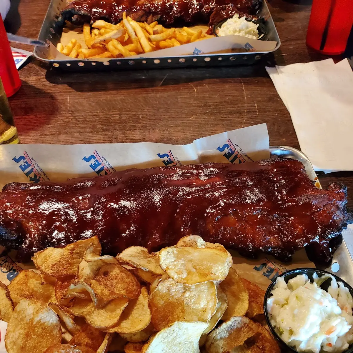 Ribs and Potato Chips