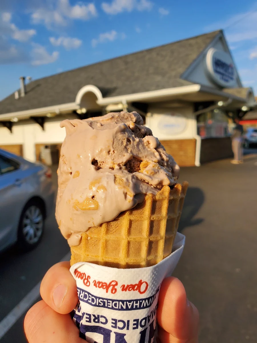Single Chocolate Peanut Butter Waffle Cone