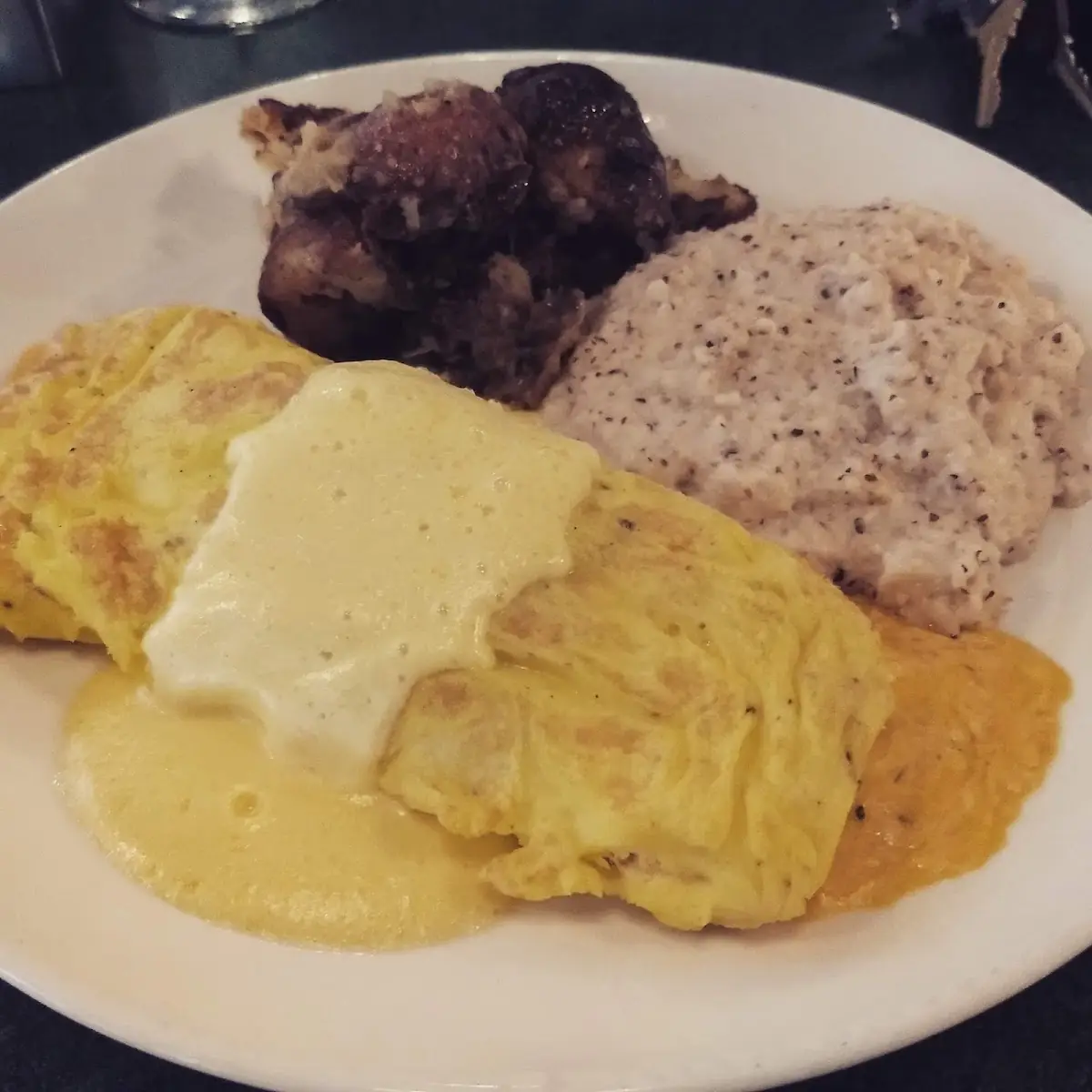 Blue Crab Pimento Cheese Omelet