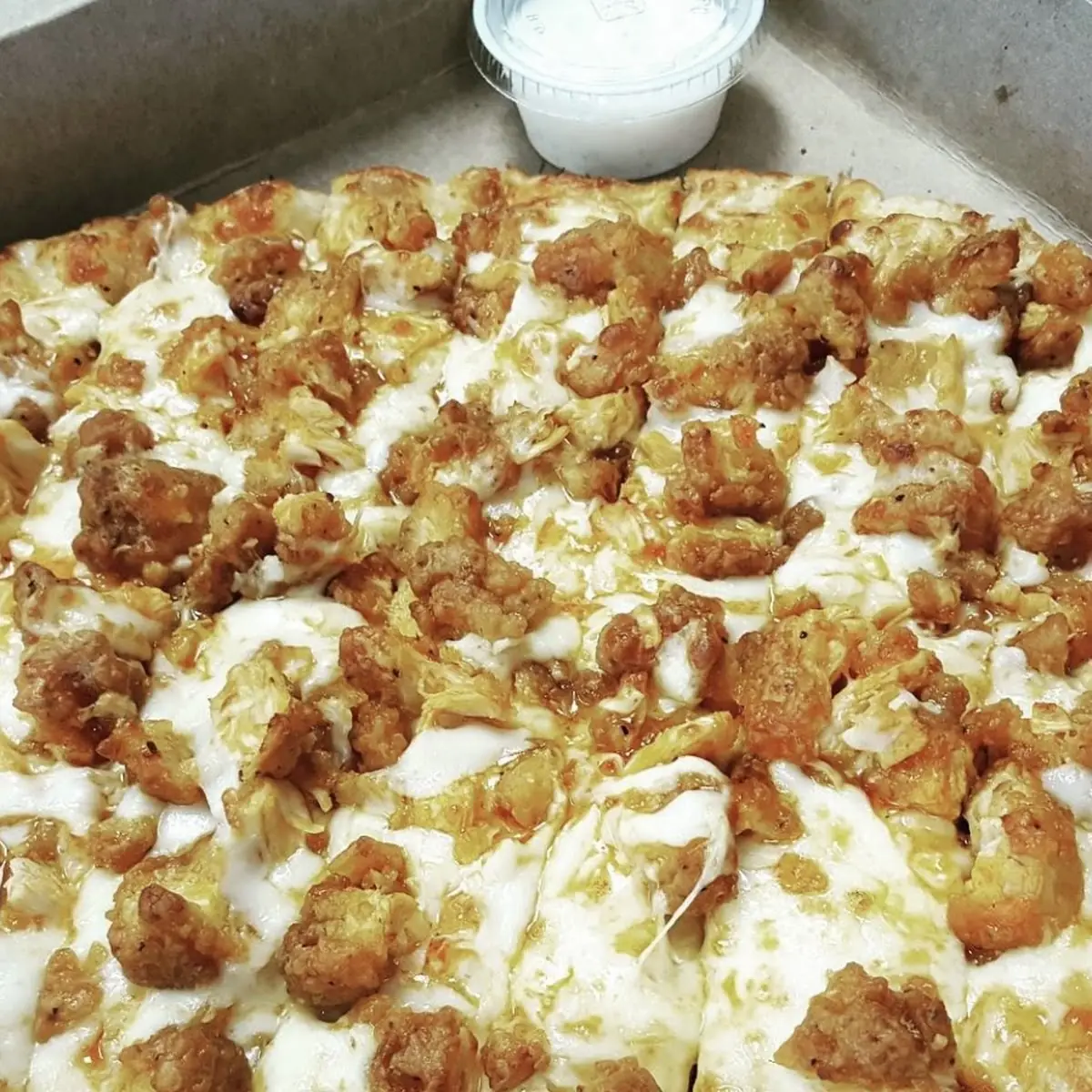 Buffalo Chicken Cheese Bread
