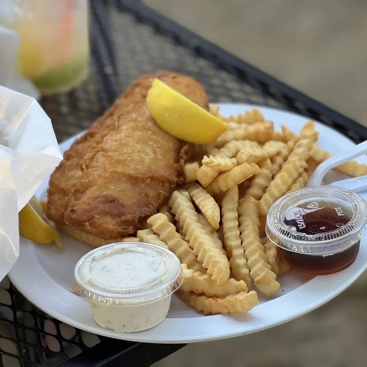 Corona Battered Fish and Chips