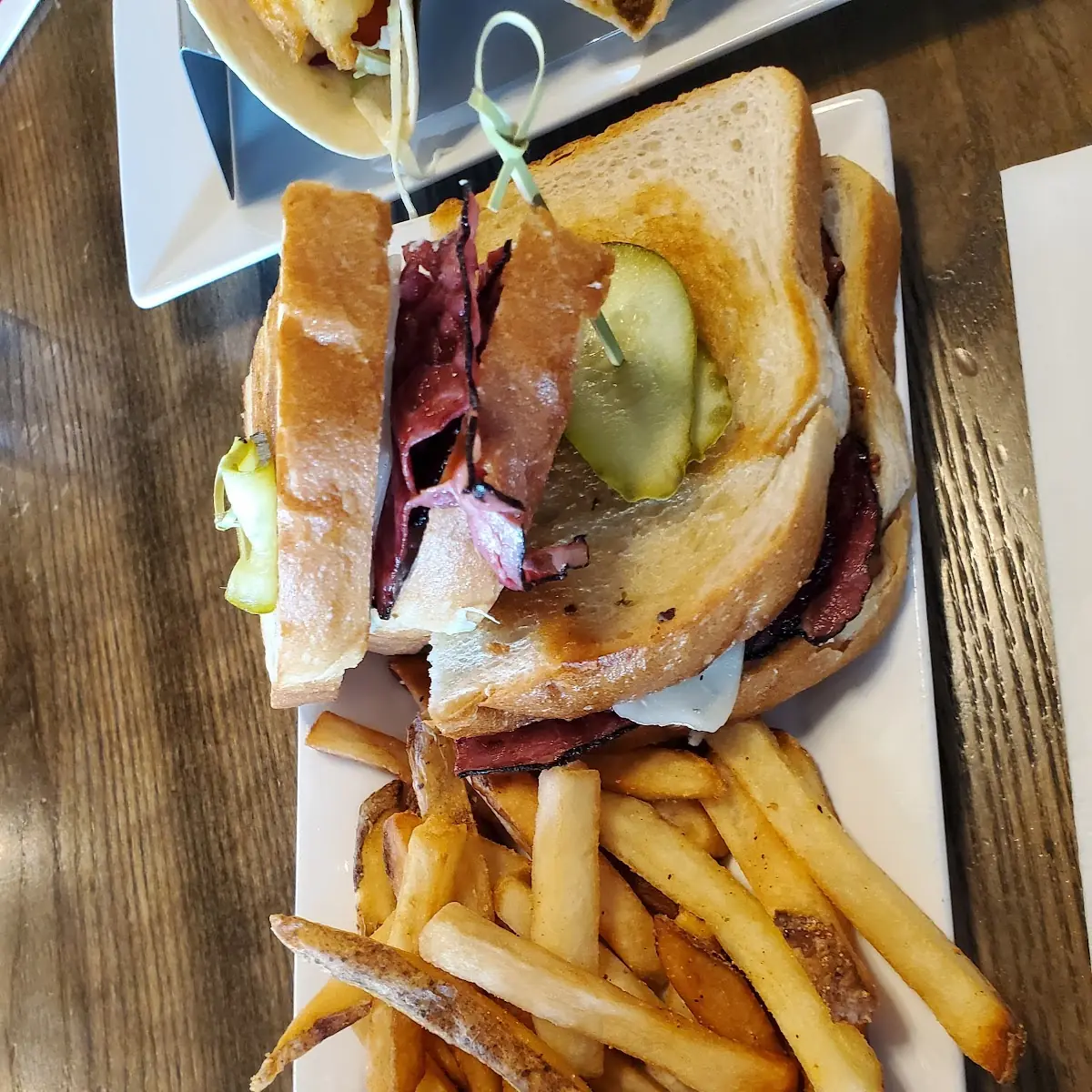 Warm Pastrami Sandwich