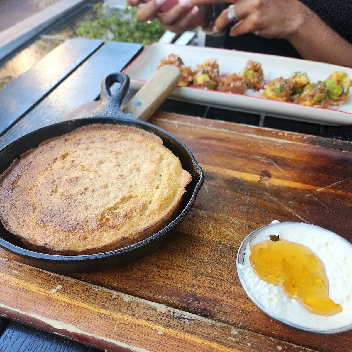 Skillet Cornbread & Honey Butter