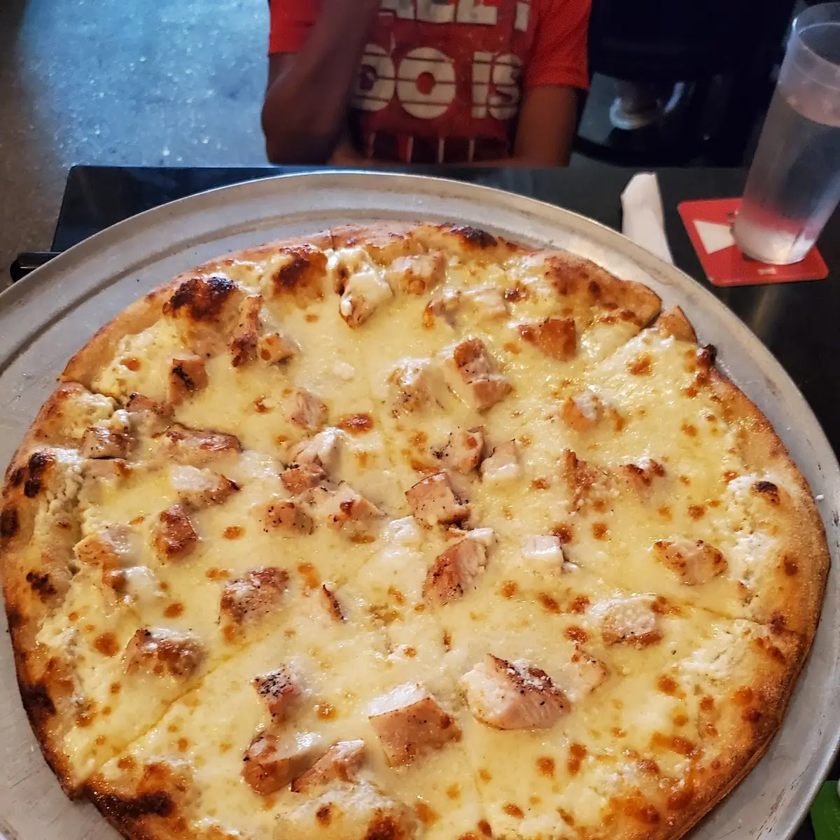 Chicken Alfredo Pizza