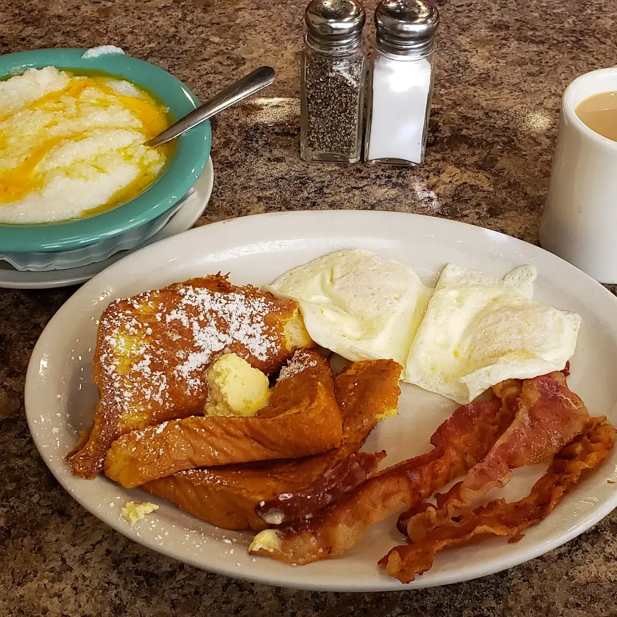 Sausage Egg and Pancakes
