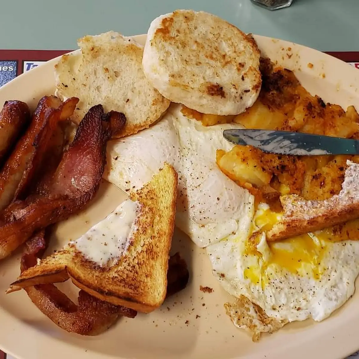 Two Eggs over Med