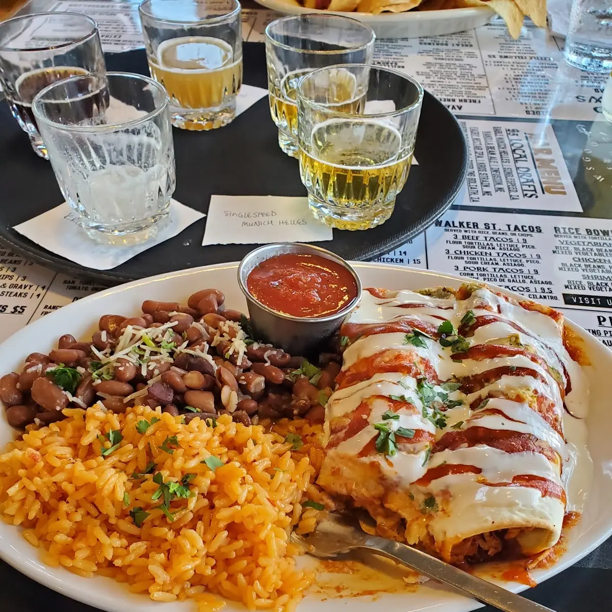 Enchiladas De Camarones a La Mexicana
