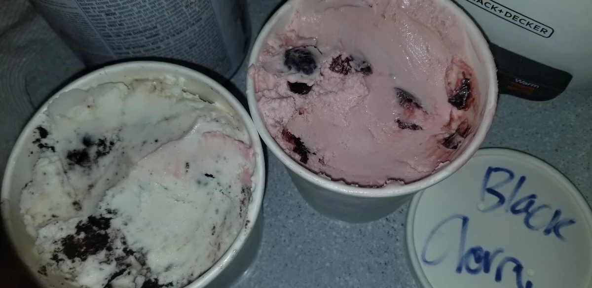 Cream and Black Cherry