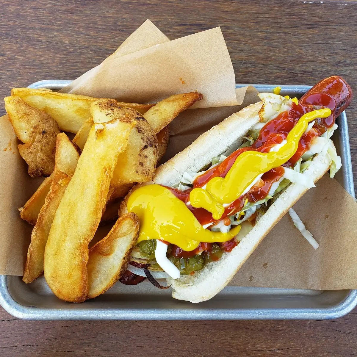 Side Peppers & Onions Hot Dog