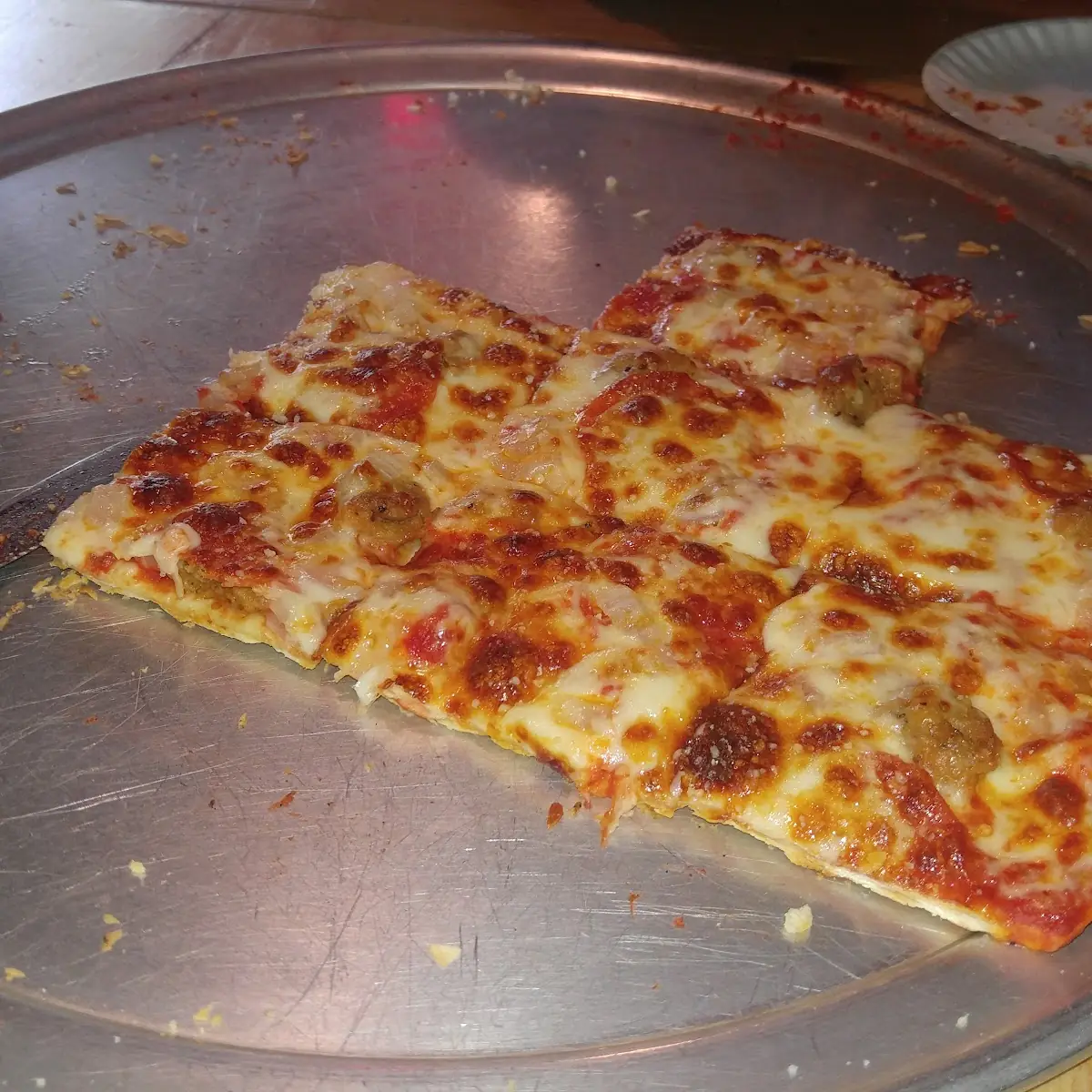 Sausage and Pepperoni Pizza