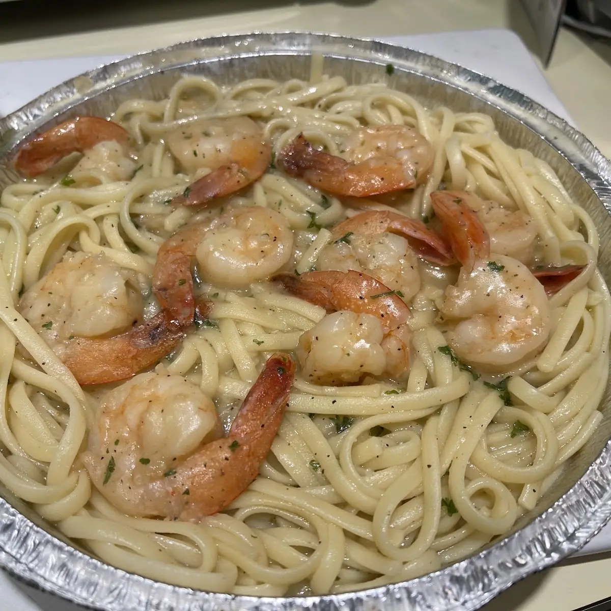 Shrimp Scampi with Spaghetti