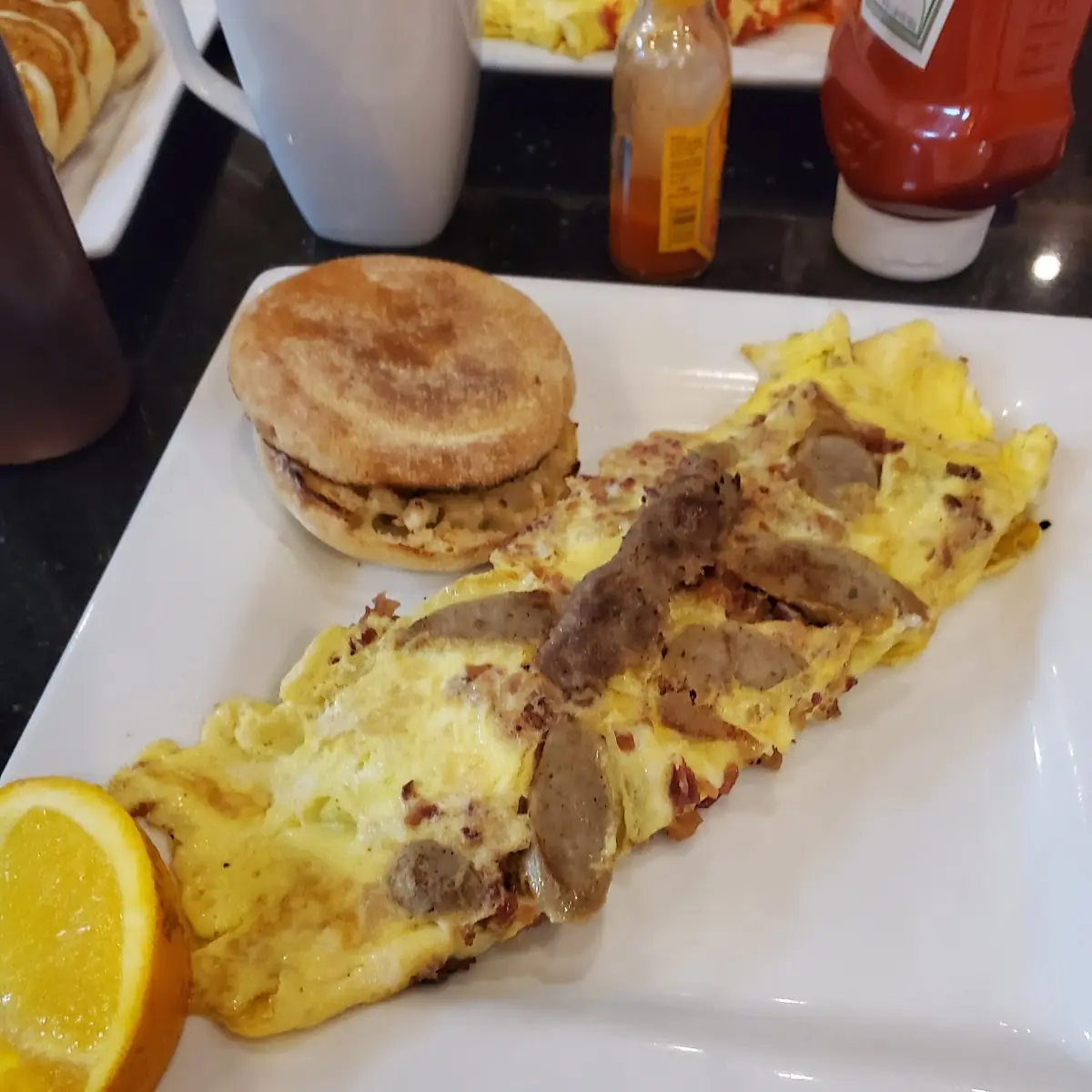 Three Meat Lovers Omelette