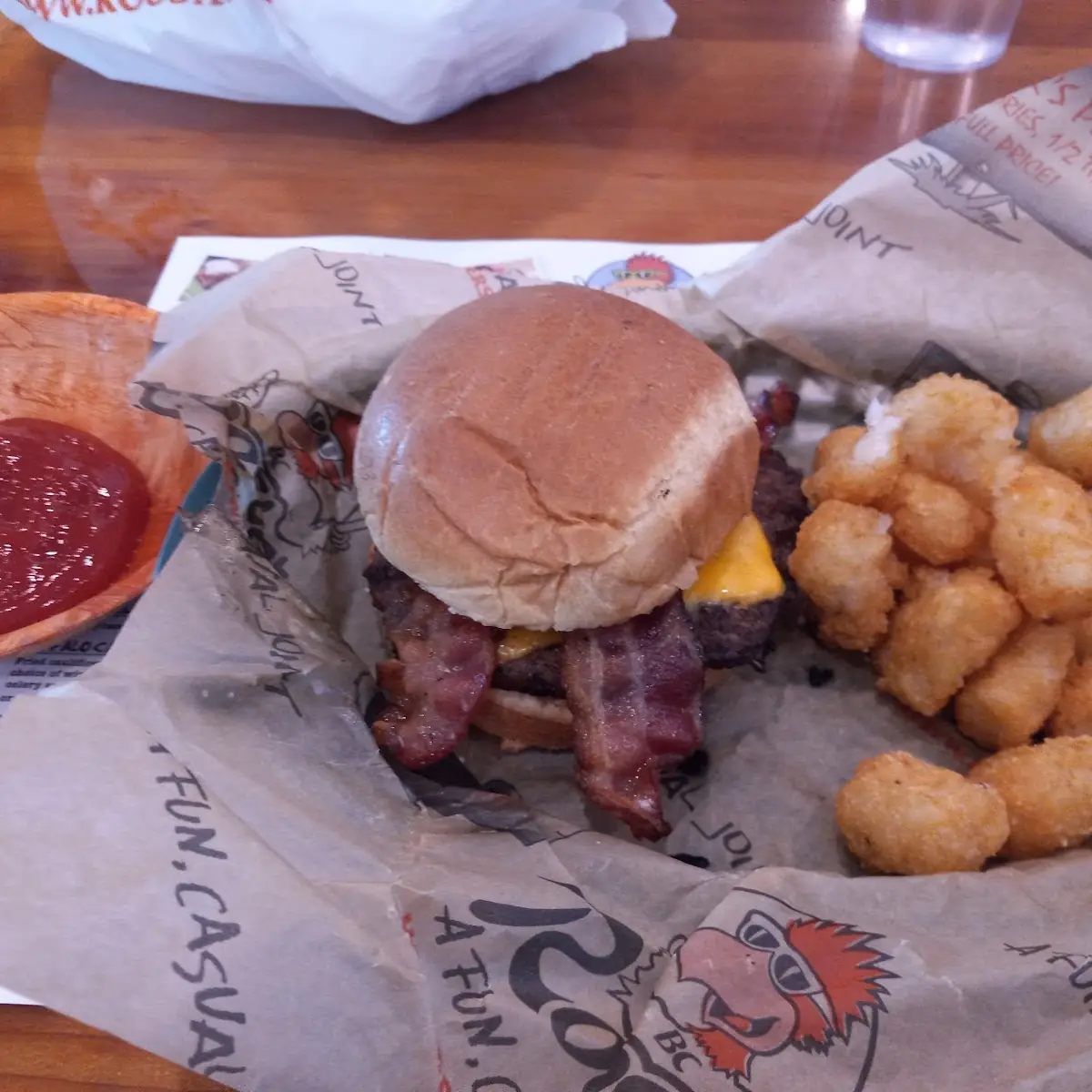 Bacon Cheeseburger Combo with Tater Tots