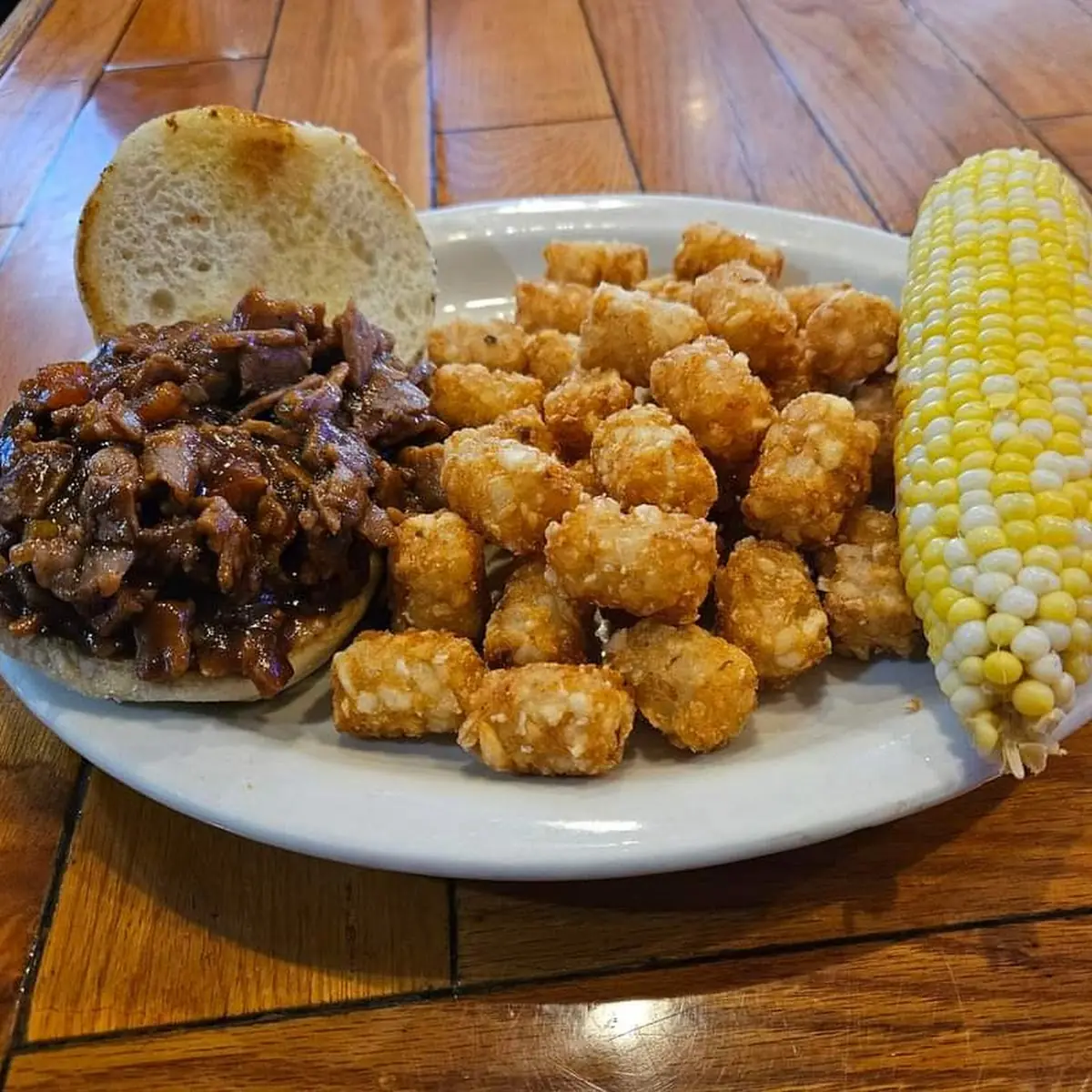 Breaded Mushrooms with Small Fries