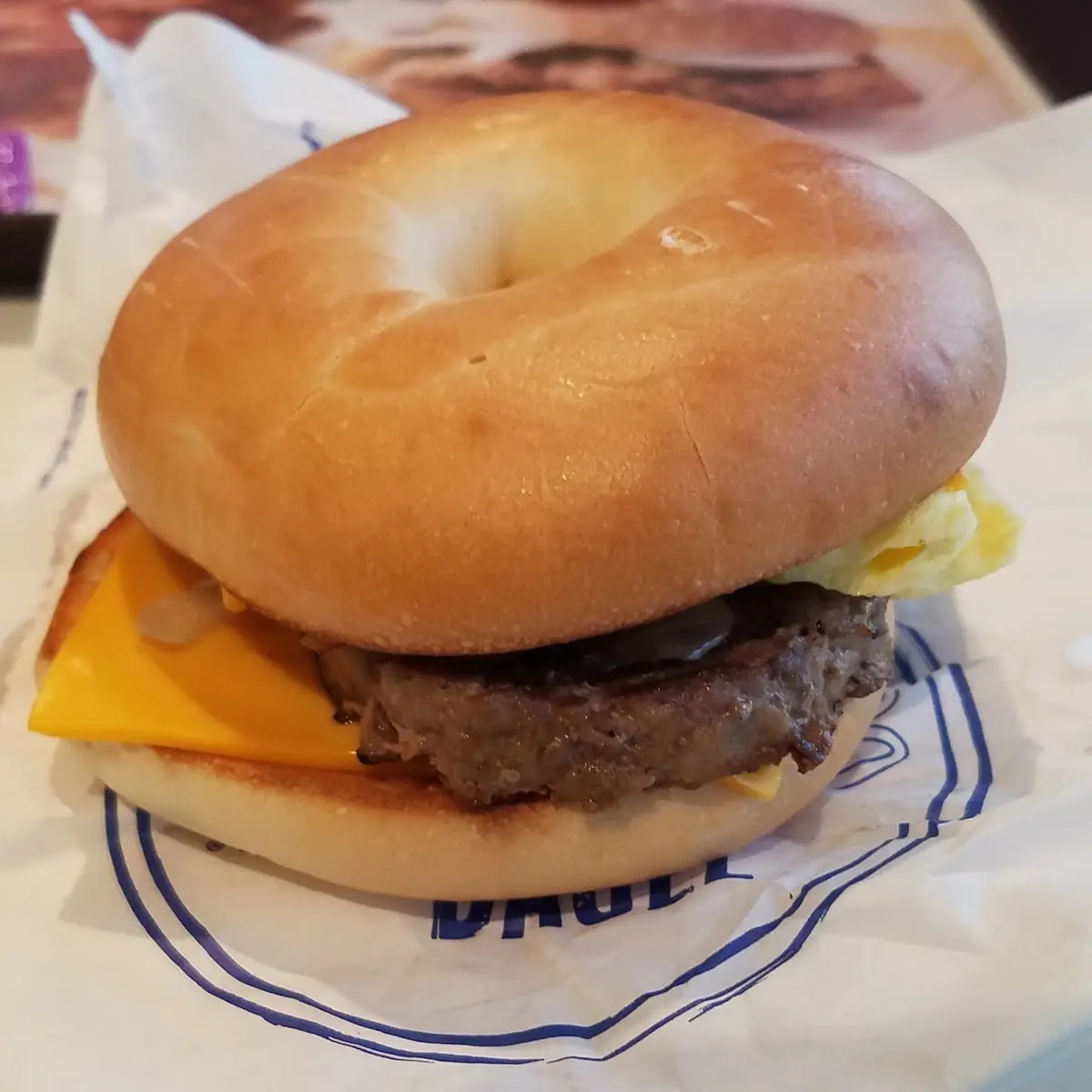 Steak Egg Cheese Bagel
