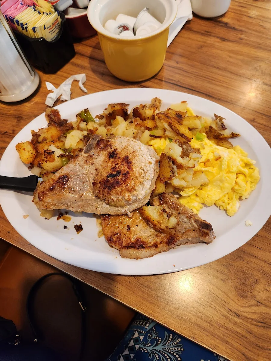 Pork Chops and Eggs