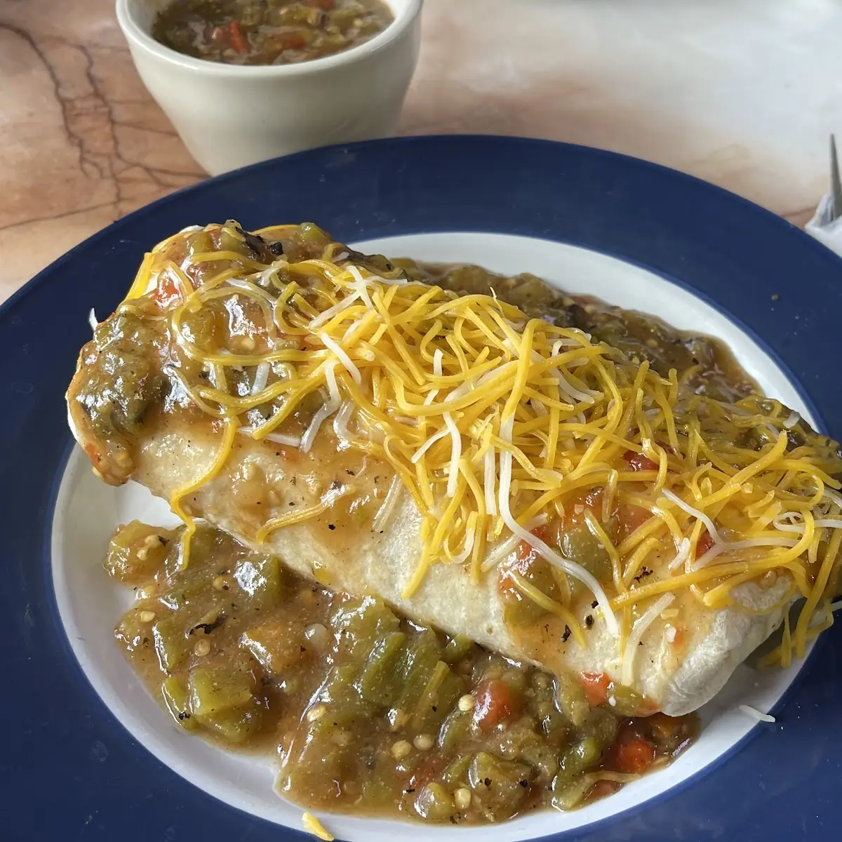 Smothered Breakfast Burrito