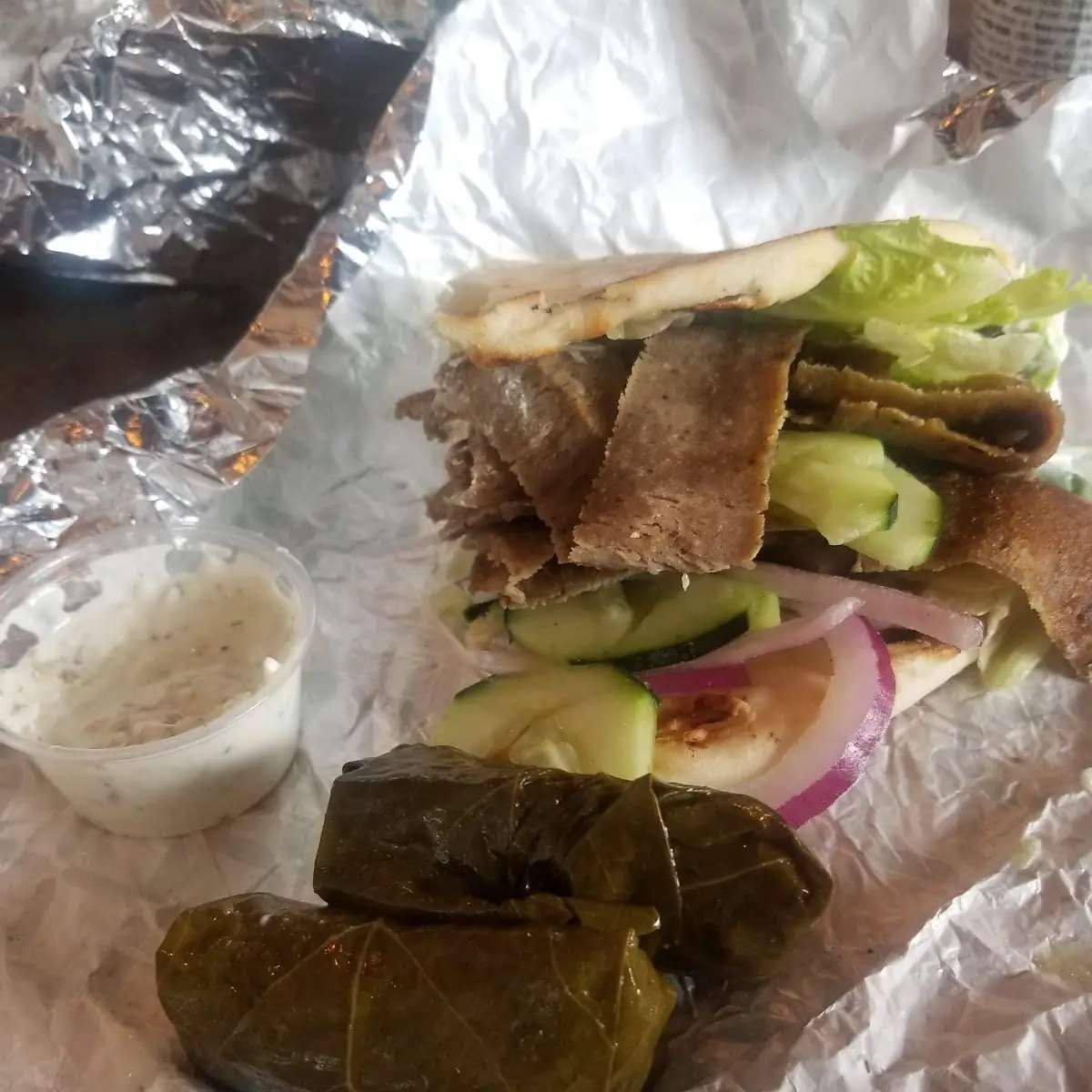 Gyro & Grape Leaves