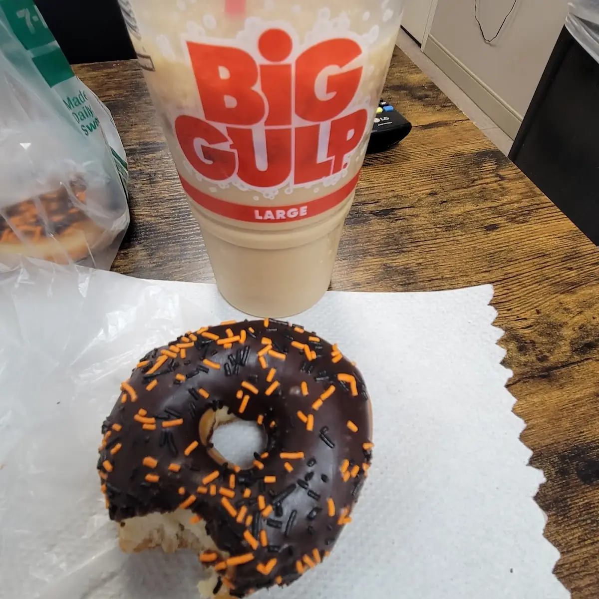 Carmel Ice Coffee Donut