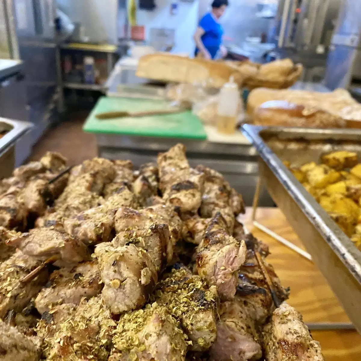 SHRIMP SOUVLAKI