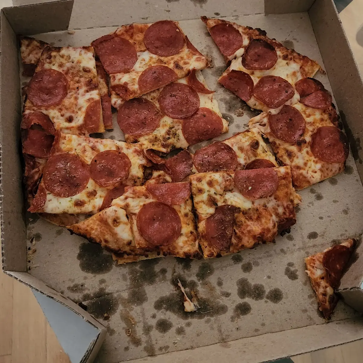 Thin Crust Pepperoni Pizza