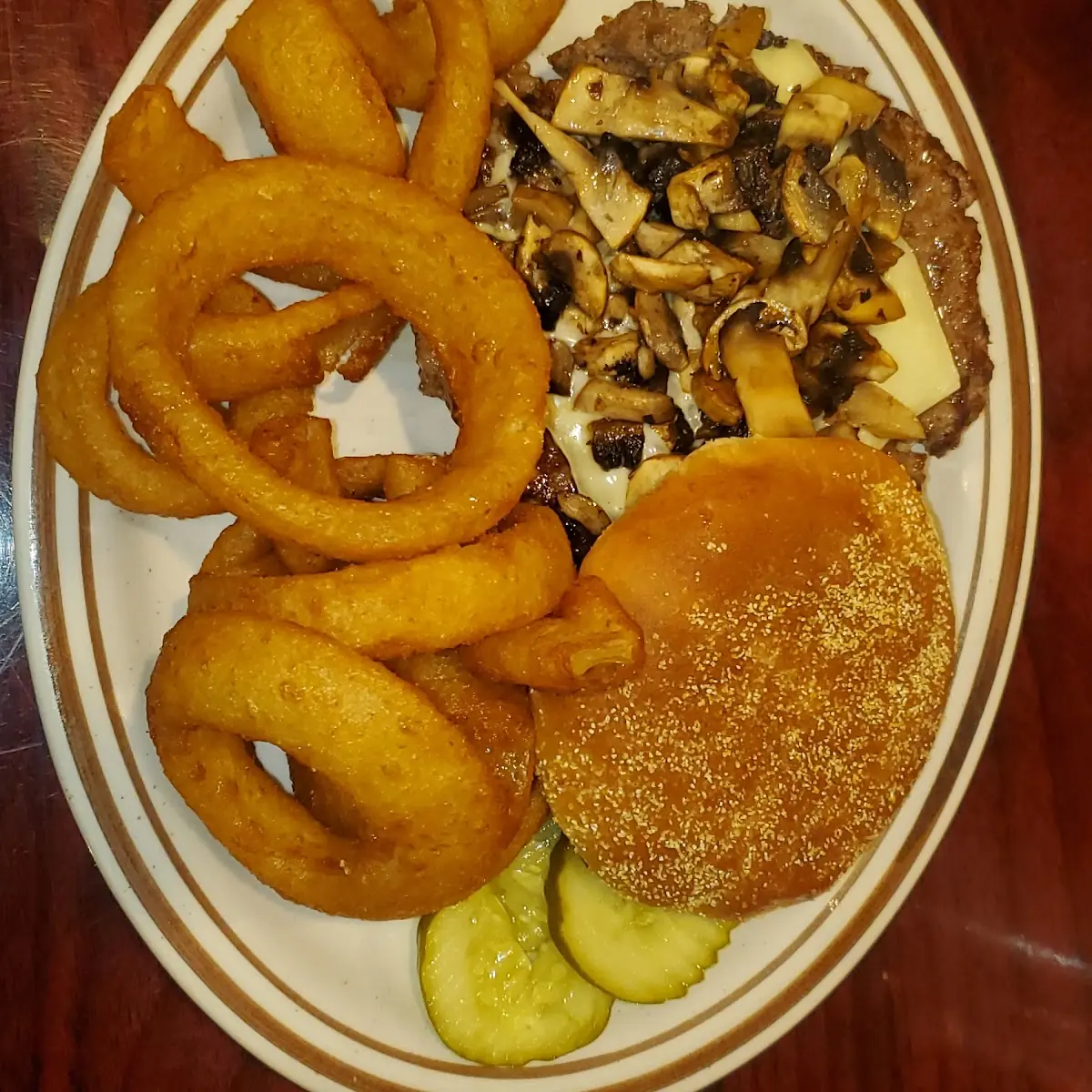 Mushroom Swiss Burger