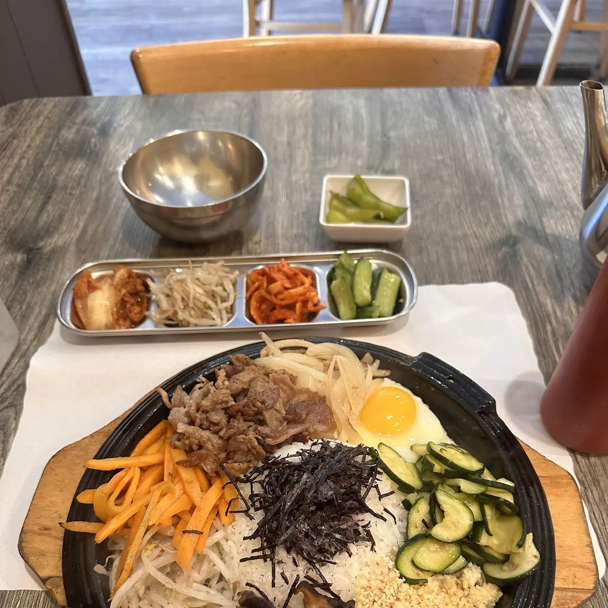 Cast Iron Skillet Bibimbop