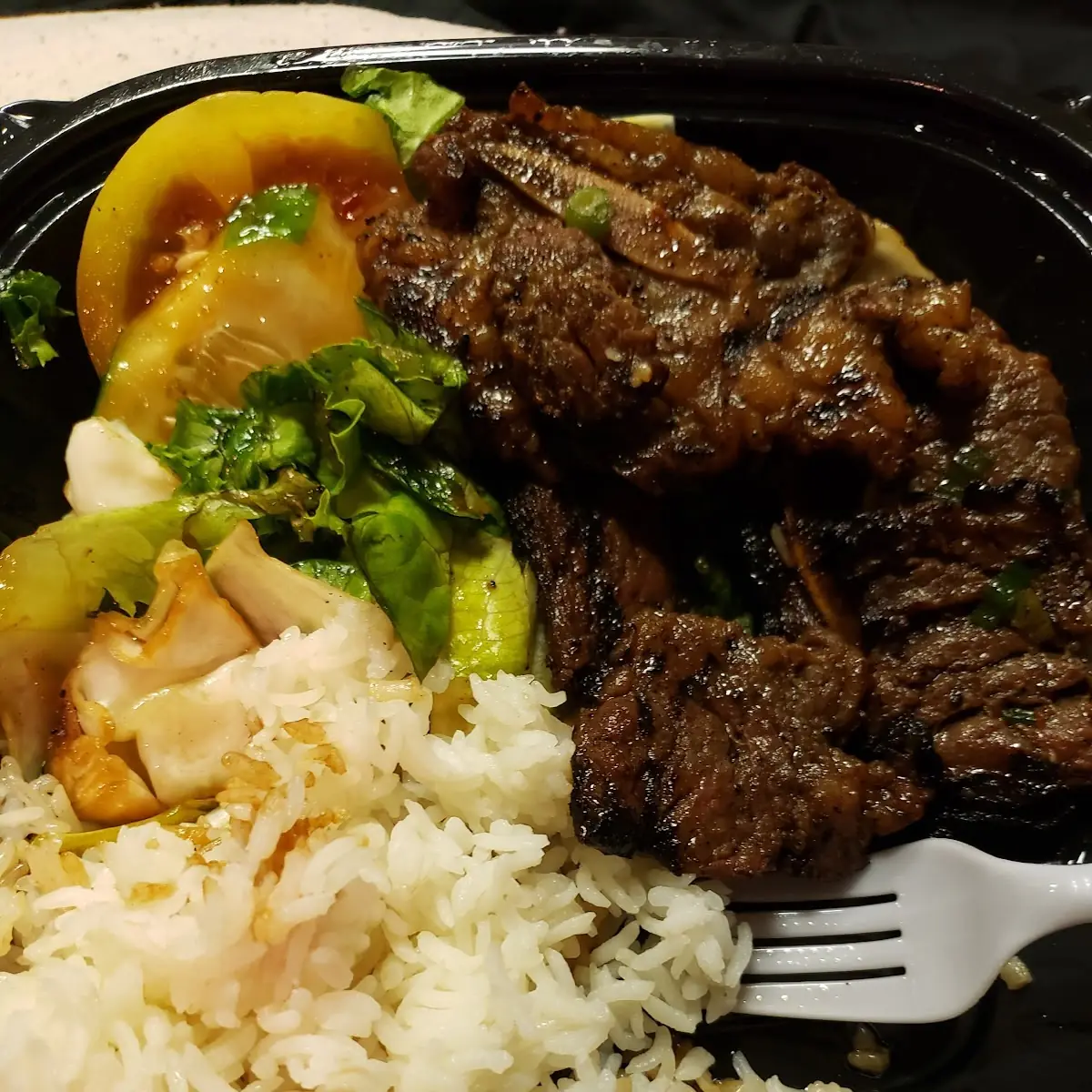 Ribs with White Rice