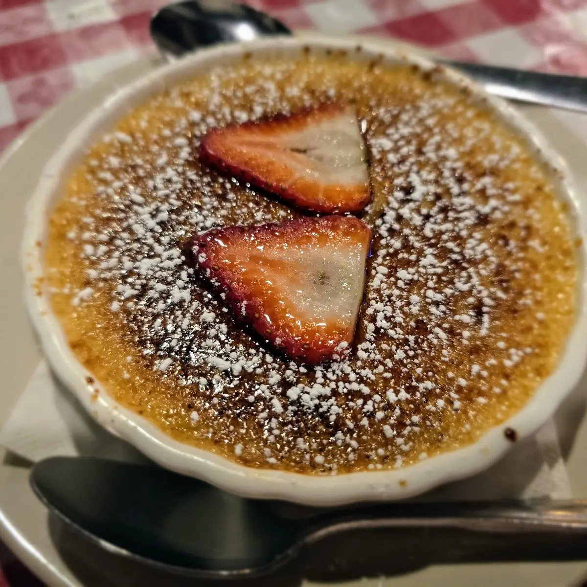 Creme Brulee with Berries