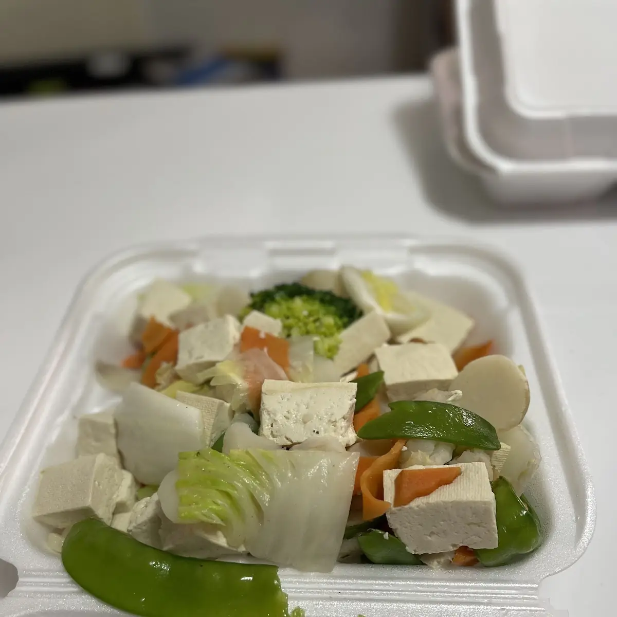Steamed Vegetable and Tofu